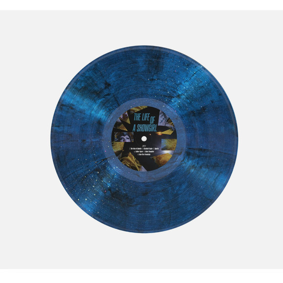 Taylor Swift-Life of a Showgirl: Baby, That's Show Business Blue Sparkle Vinyl - Picture 2 of 3